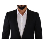 Dolce & Gabbana Black Fantasy GOLD Wool Slim Fit 2 Piece Suit KOS1910 - 48
