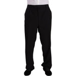Domenico Tagliente Black Polyester Single Breasted Formal Suit KOS1966 - 55