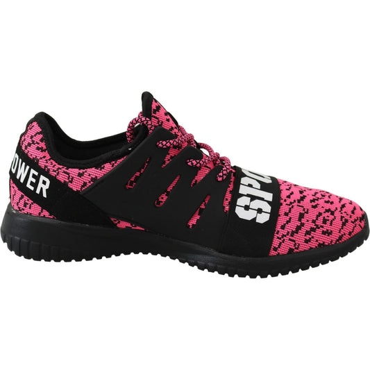 Plein Sport Chic Pink Blush Athletic Sneakers 4059623084528