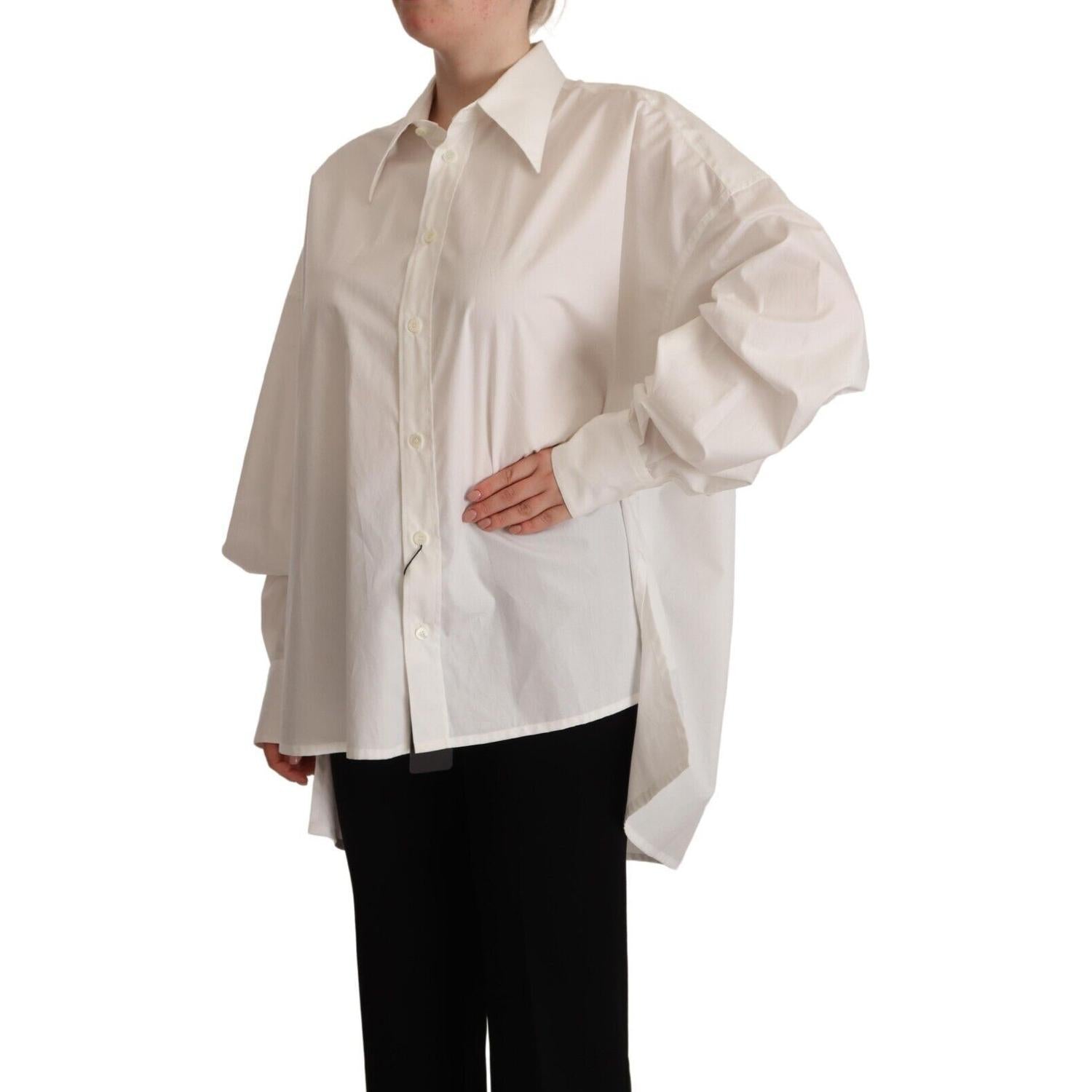 قميص بولو أبيض خالد من دولتشي آند غابانا - الأناقة والراحة