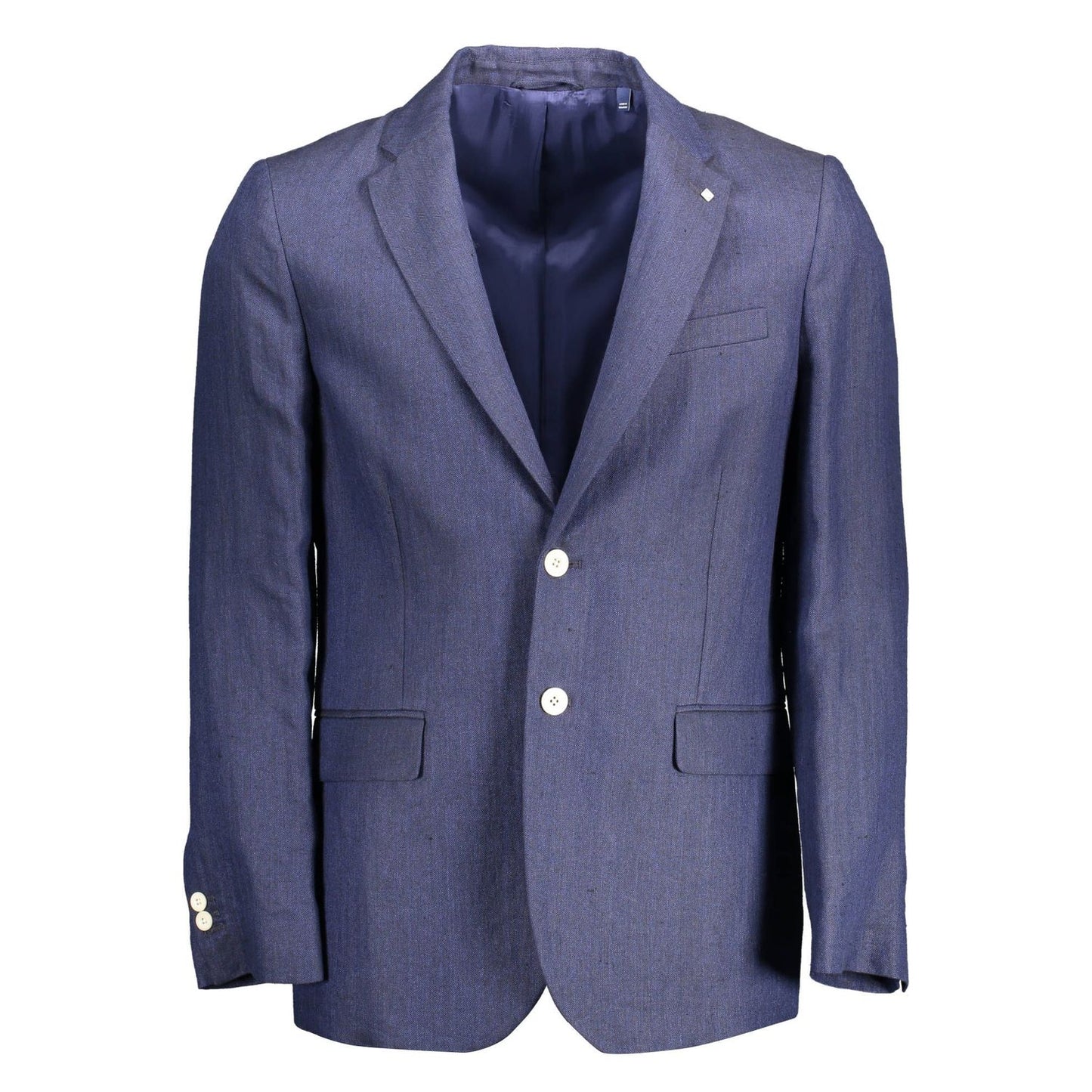 Gant Elegant Blue Linen Classic Jacket