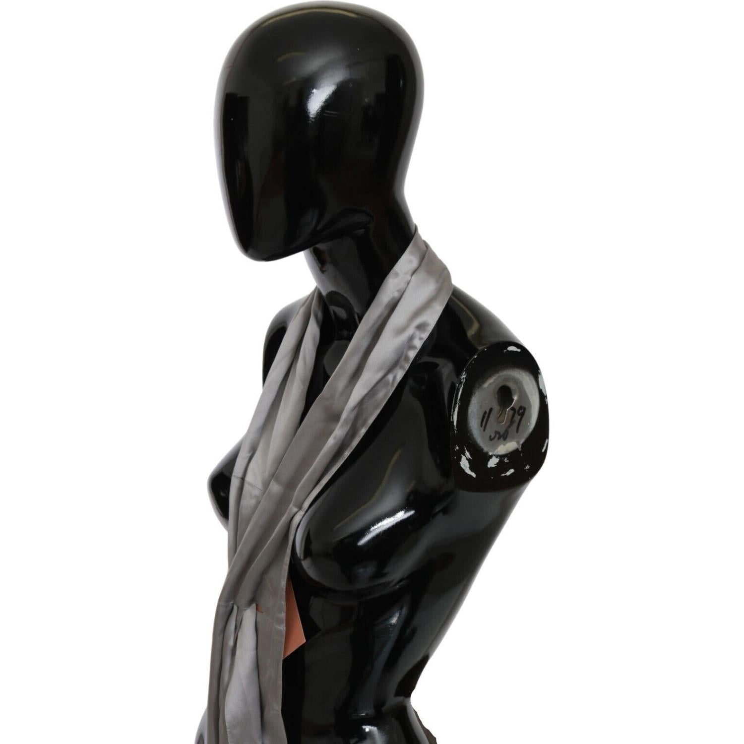 وشاح حريري فضي أنيق للرجال من Ermanno Scervino