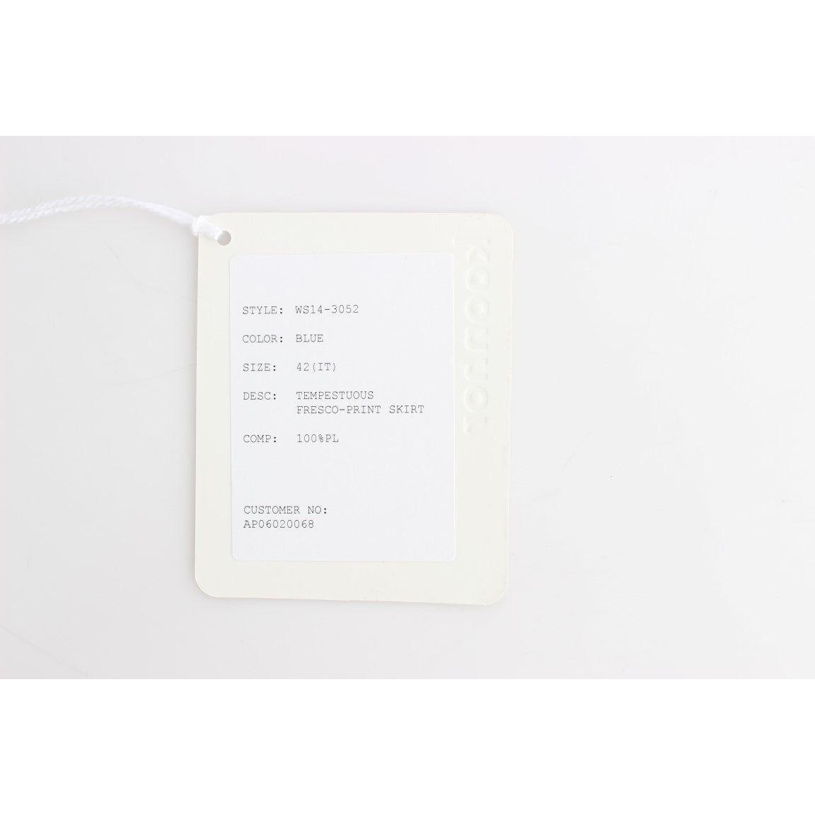 تنورة Koonhor الأنيقة بطول الركبة بطبعة فريسكو