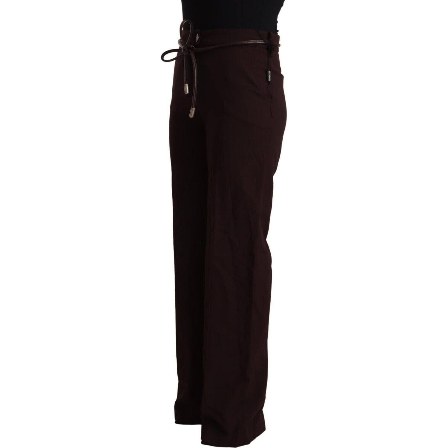 Patrizia Pepe Black High Waist Straight Formal Pants
