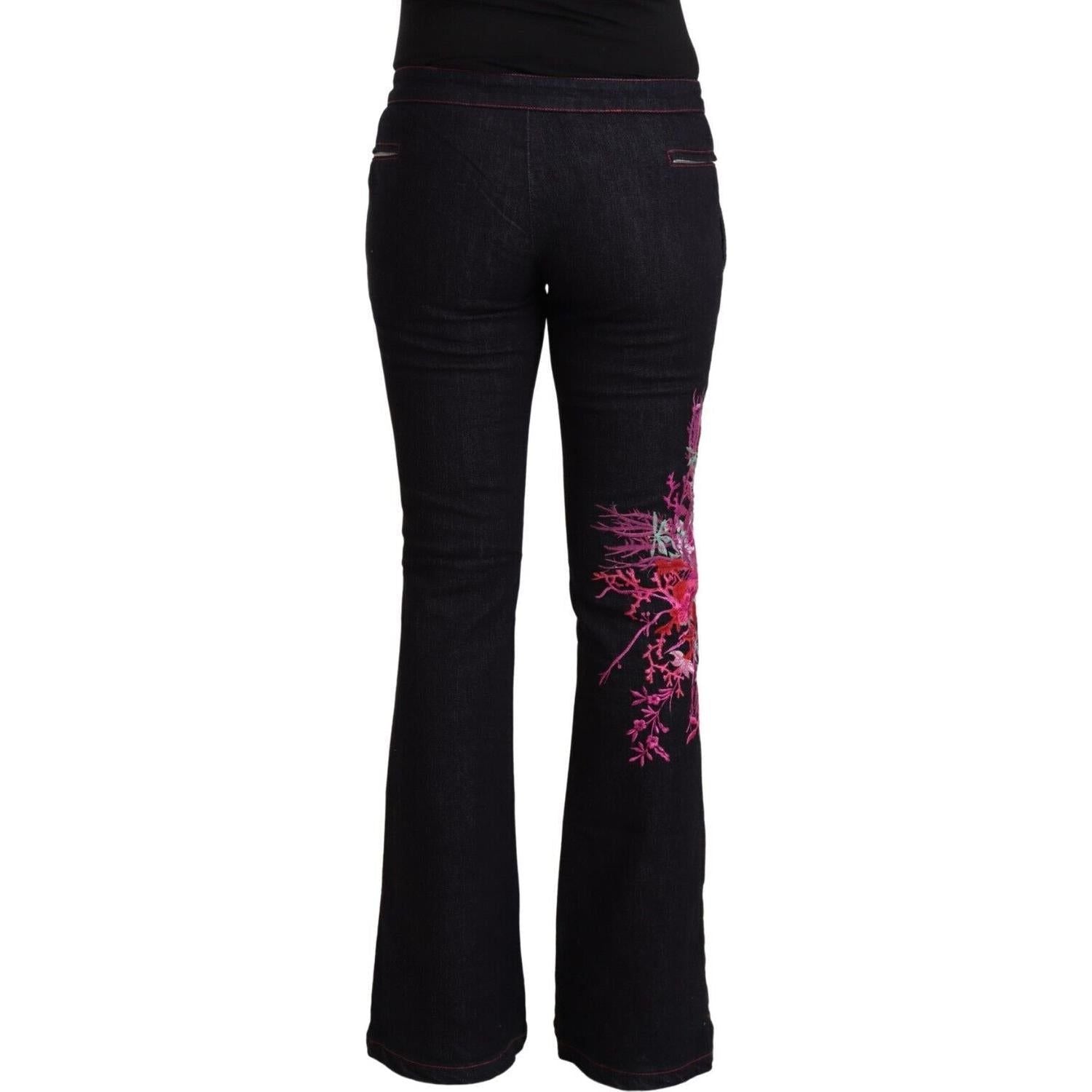 بنطلون جينز واسع بخصر متوسط ​​من Exte Chic