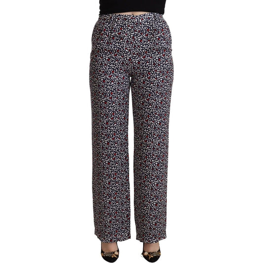 Michael Kors Black High Waist Printed Straight Pants PAN72537 - 42
