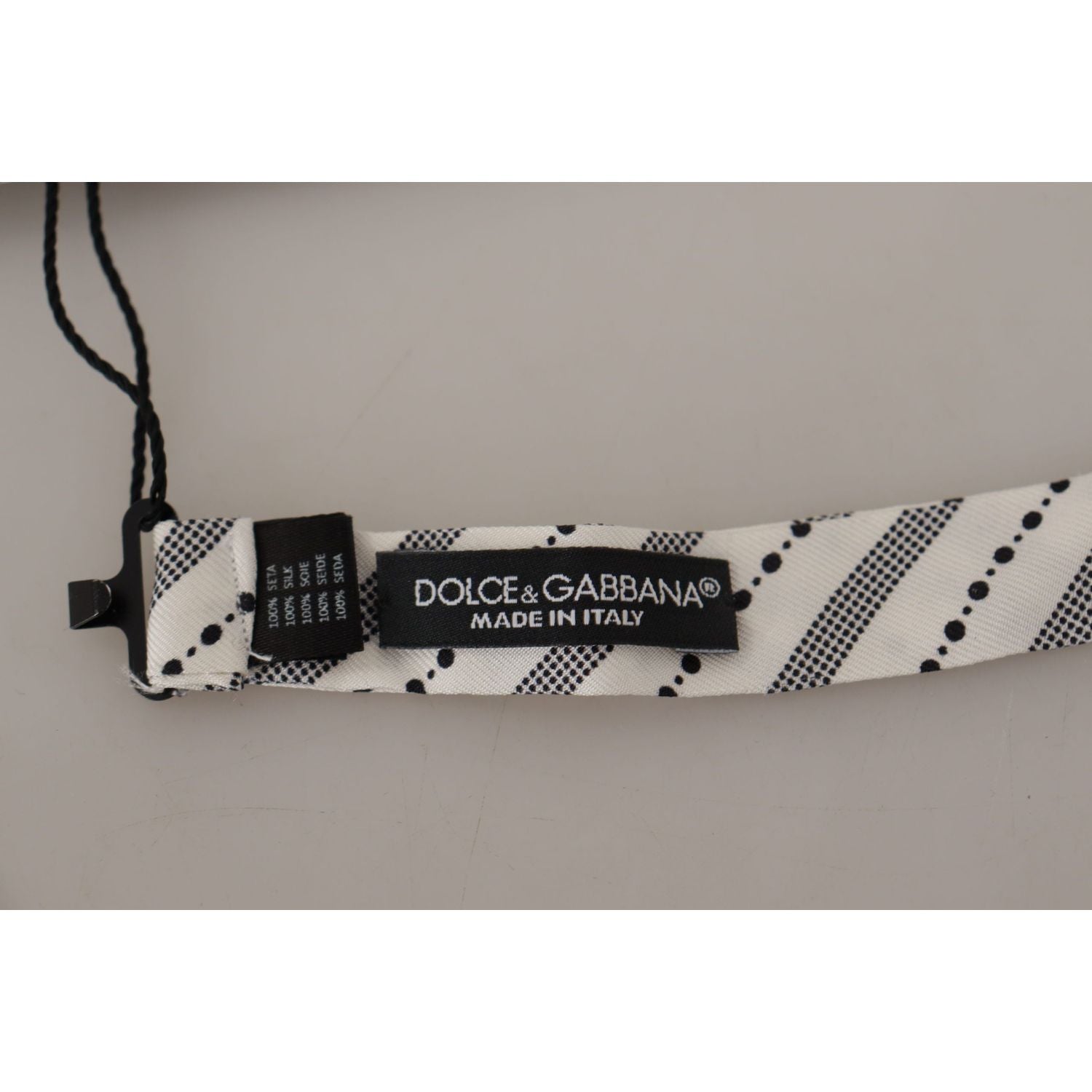 ربطة عنق من الحرير بنقاط البولكا الأنيقة من دولتشي آند غابانا