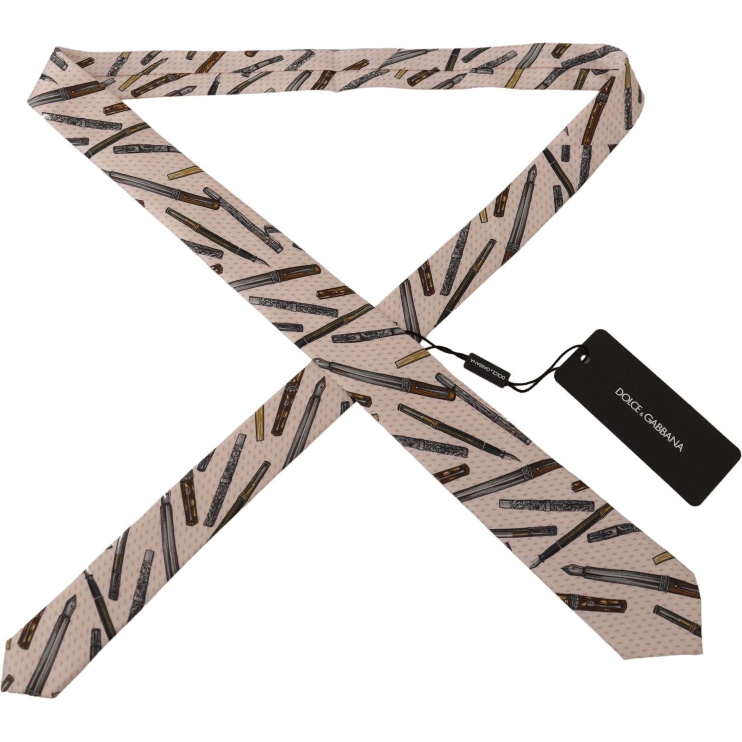 ربطة عنق حريرية أنيقة من دولتشي آند غابانا لأمسيات أنيقة