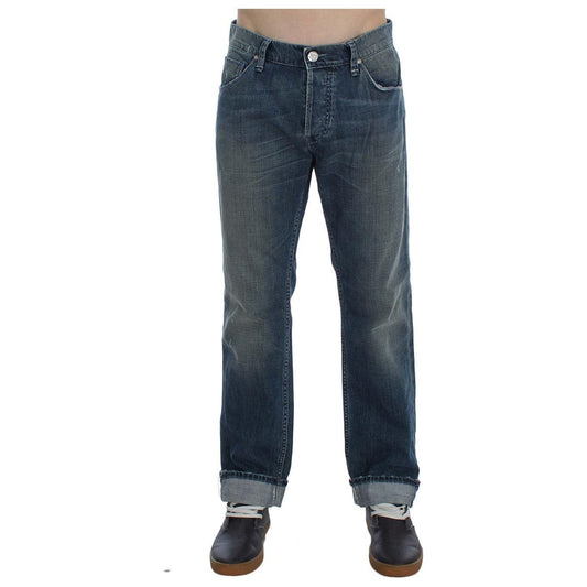Acht Blue Wash Cotton Denim Regular Fit Jeans SIG30493-1