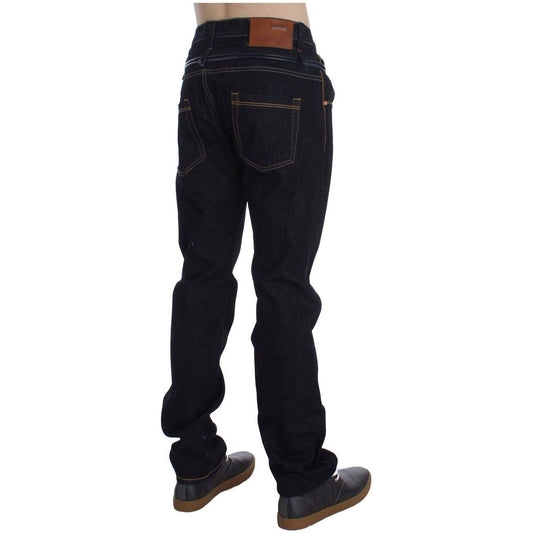 Acht Blue Cotton Regular Straight Fit Jeans SIG30483-1