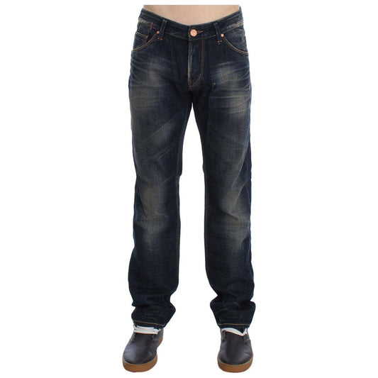 Acht Blue Wash Straight Fit Low Waist Jeans SIG30532-1