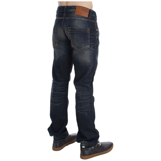Acht Blue Wash Straight Fit Low Waist Jeans SIG30532-1