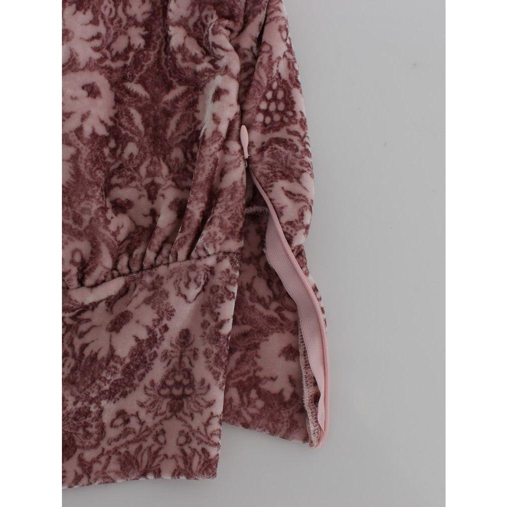 بلوزة Exte المصنوعة من مزيج الحرير بطبعة الأزهار