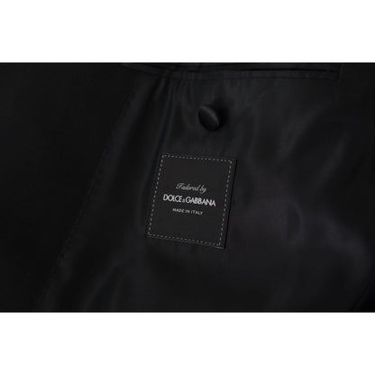 Dolce & Gabbana Black Double Breasted Coat Blazer Jacket
