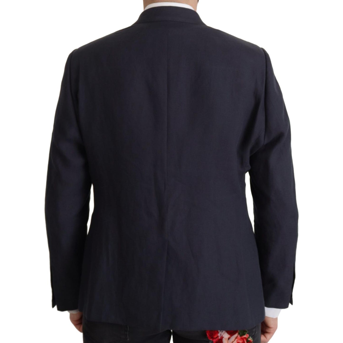 Dolce & Gabbana Dark Blue ALTA SARTORIA Jacket Coat Blazer