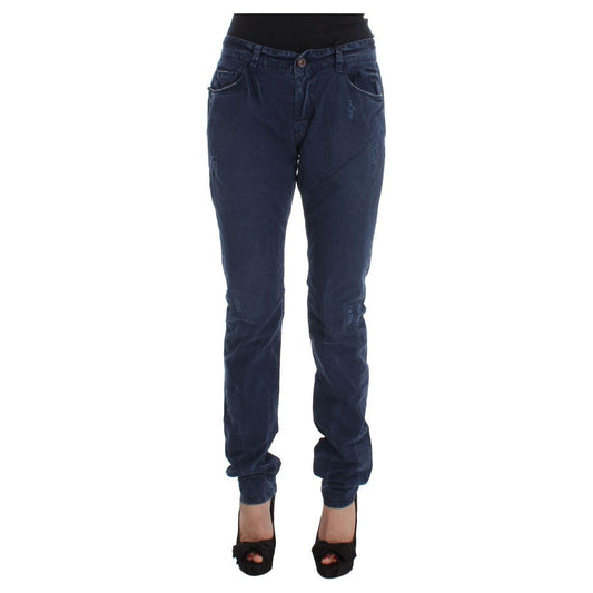 Costume National Blue Cotton Blend Denim Jeans Jeans & Pants
