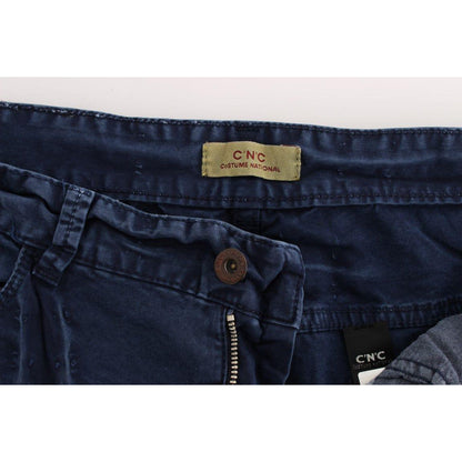 Costume National Blue Cotton Blend Denim Jeans Jeans & Pants