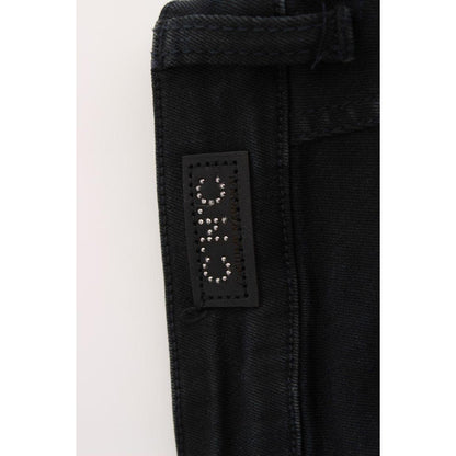 Costume National Black Cotton Slim Fit Denim Jeans Jeans & Pants