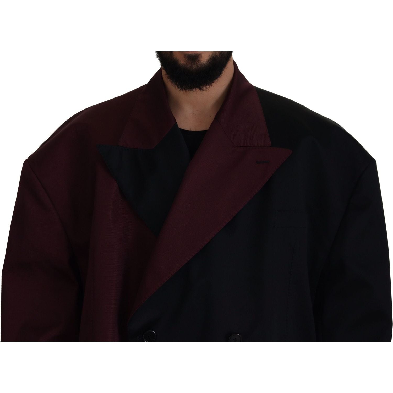Dolce & Gabbana Bordeaux Polyester Double Breasted Jacket