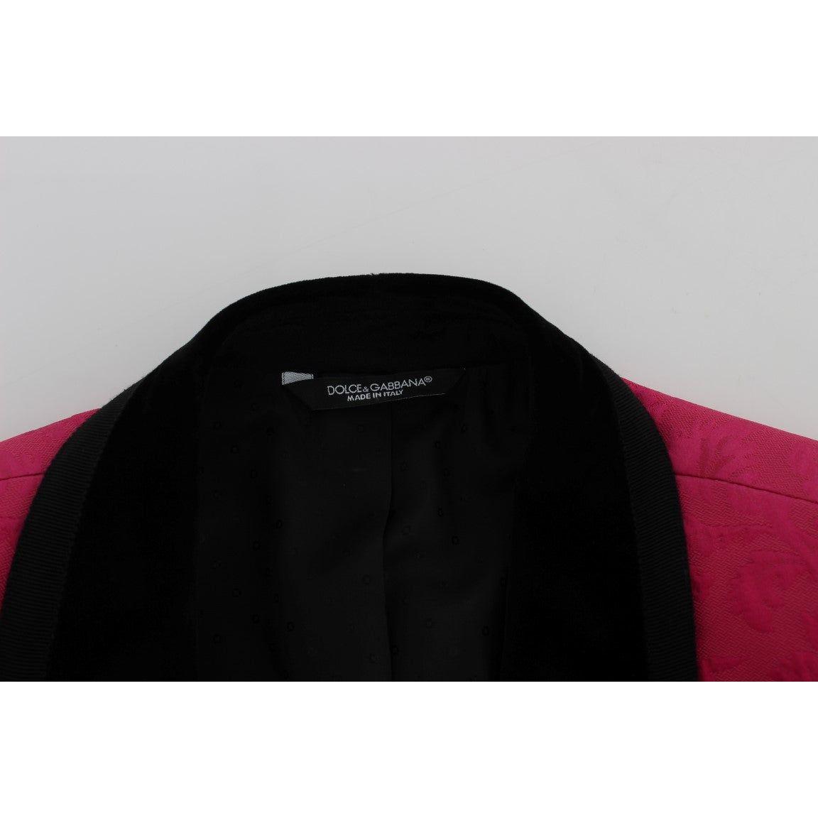 سترة دولتشي آند غابانا ذات الأزرار المزخرفة بالزهور