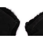 Dolce & Gabbana Black Mink Fur Shoulder Collar Scarf MS1565-7