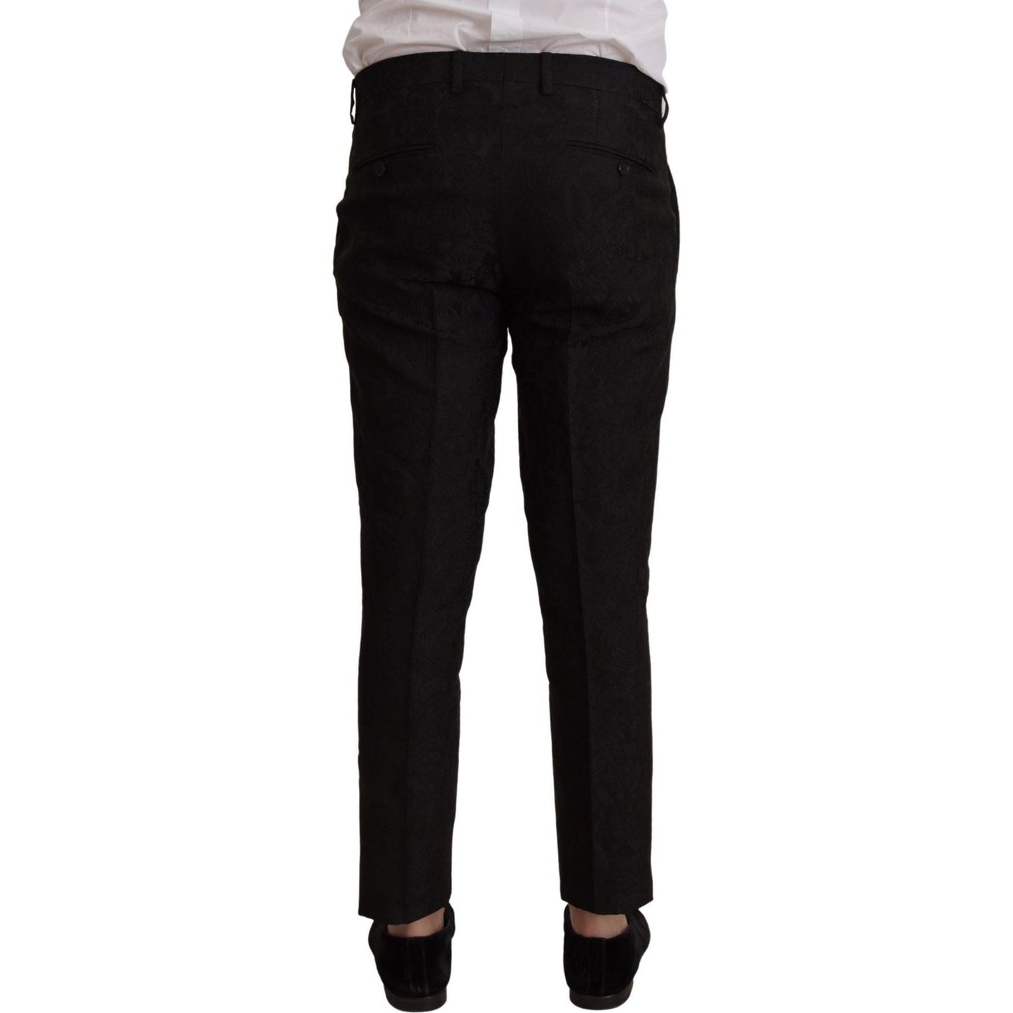 Dolce & Gabbana Black Polyester Formal 2 Piece MARTINI Suit