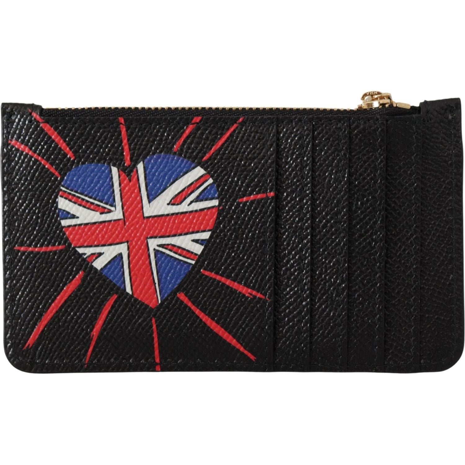 محفظة عملات معدنية أنيقة من دولتشي آند غابانا مصنوعة من الجلد مع إغلاق بسحاب