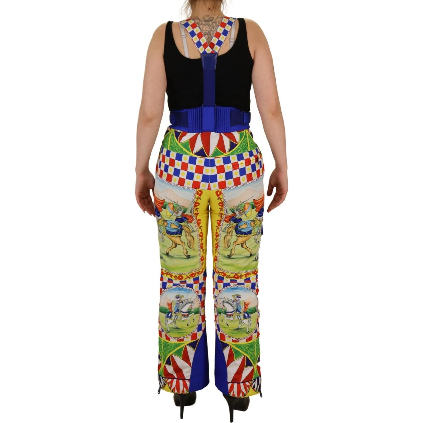 Dolce & Gabbana Multicolor Printed Snow Trouser Pants PAN73053 - 40