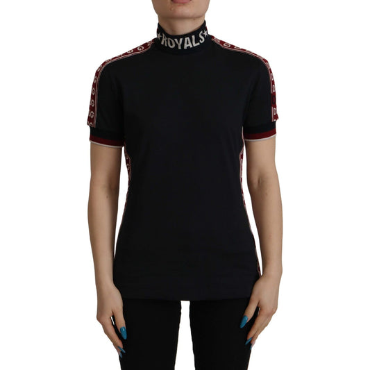 Dolce & Gabbana Black #DGMillennials 100% Cotton T-shirt TSH8045- 40