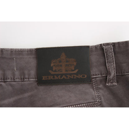 Ermanno Scervino Gray Slim Jeans Denim Pants Skinny Leg Stretch