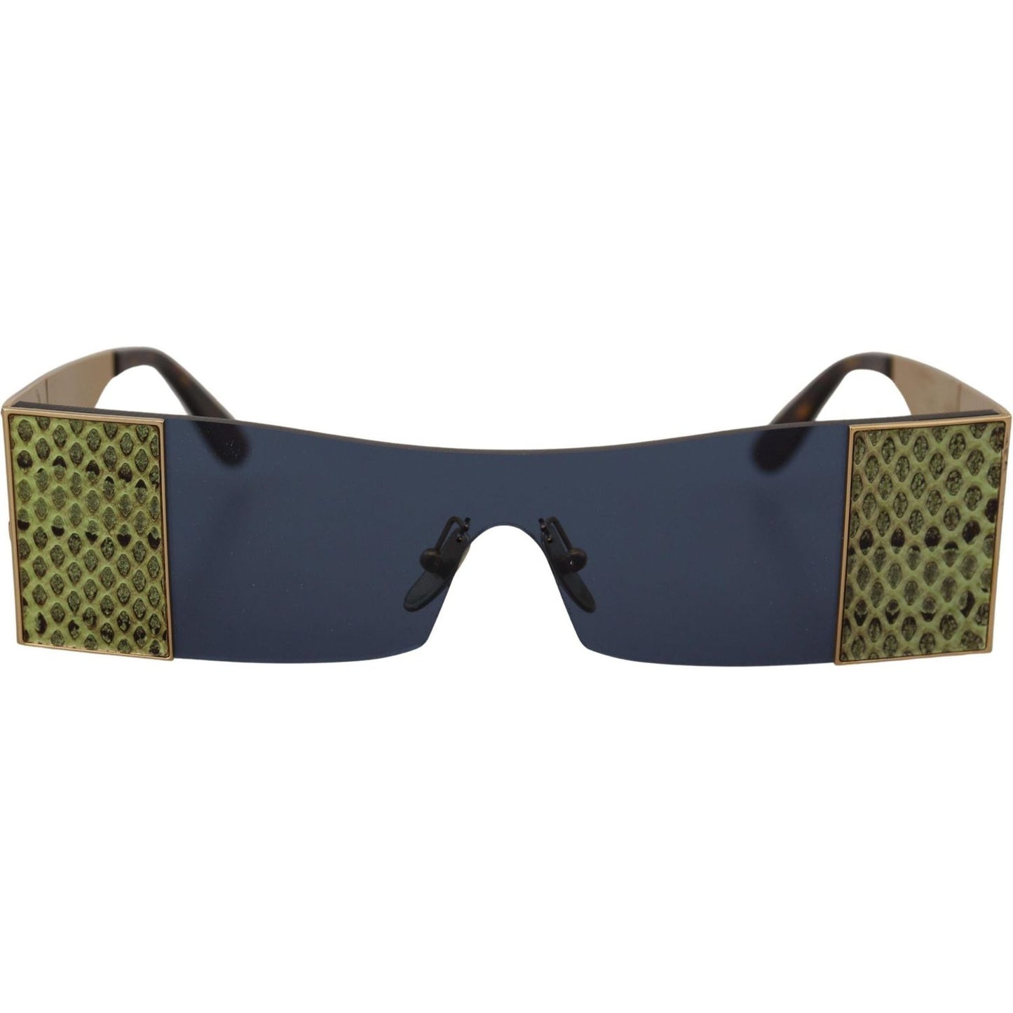 Dolce & Gabbana Gold Metal Rectangle Shades DG2263 Sunglasses