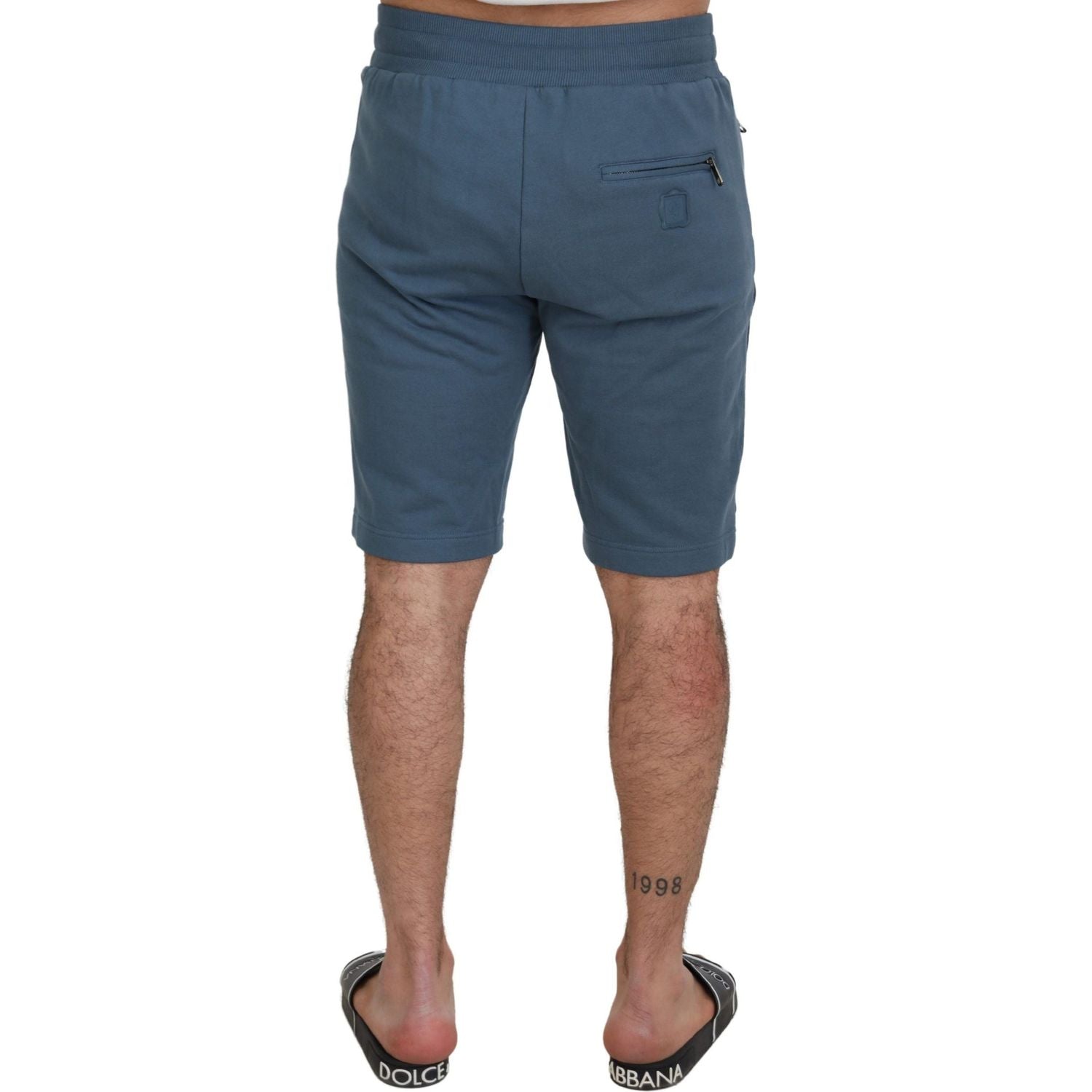 Dolce & Gabbana Blue Cotton Bermuda Casual Mens Shorts