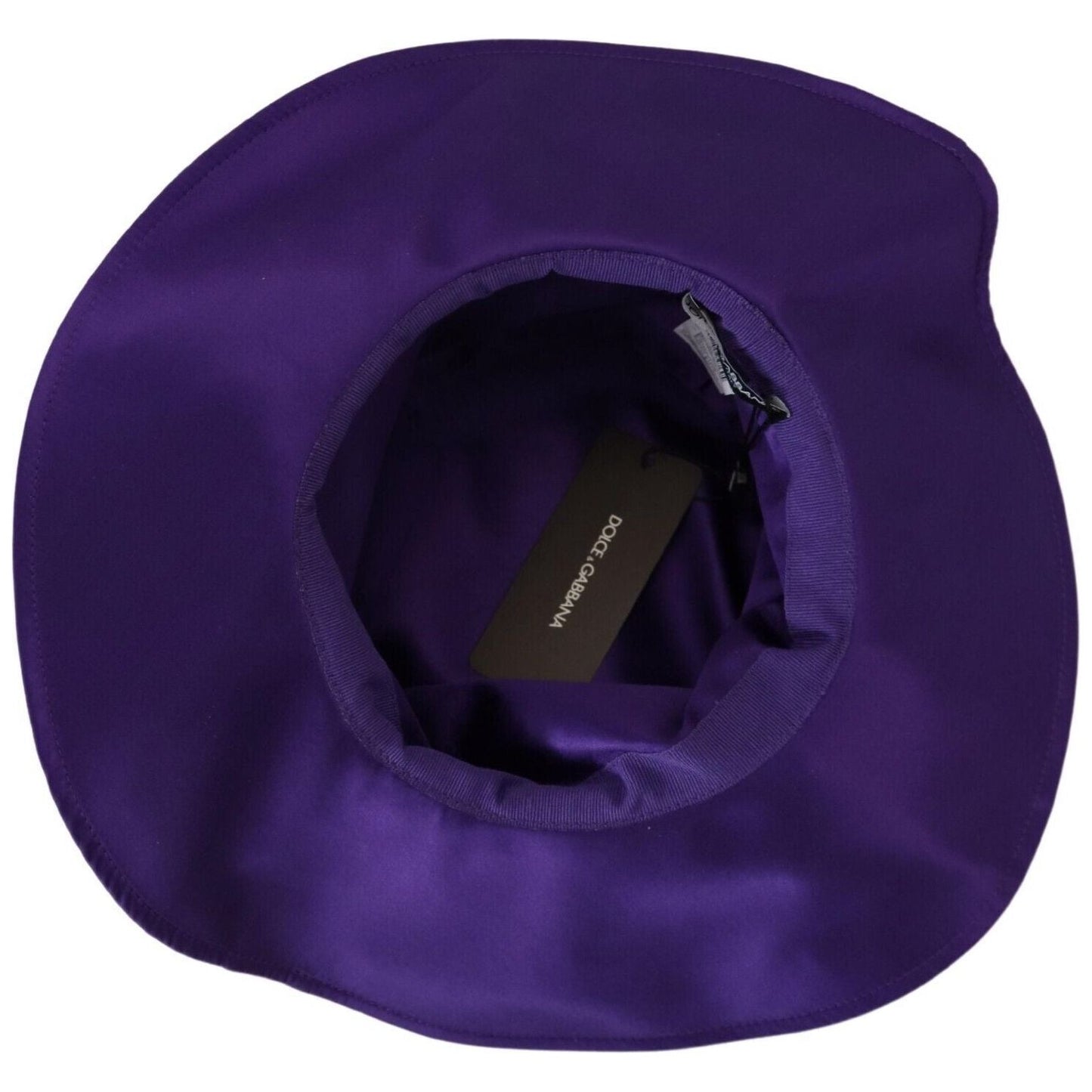 Dolce & Gabbana Purple Silk Stretch Top Hat