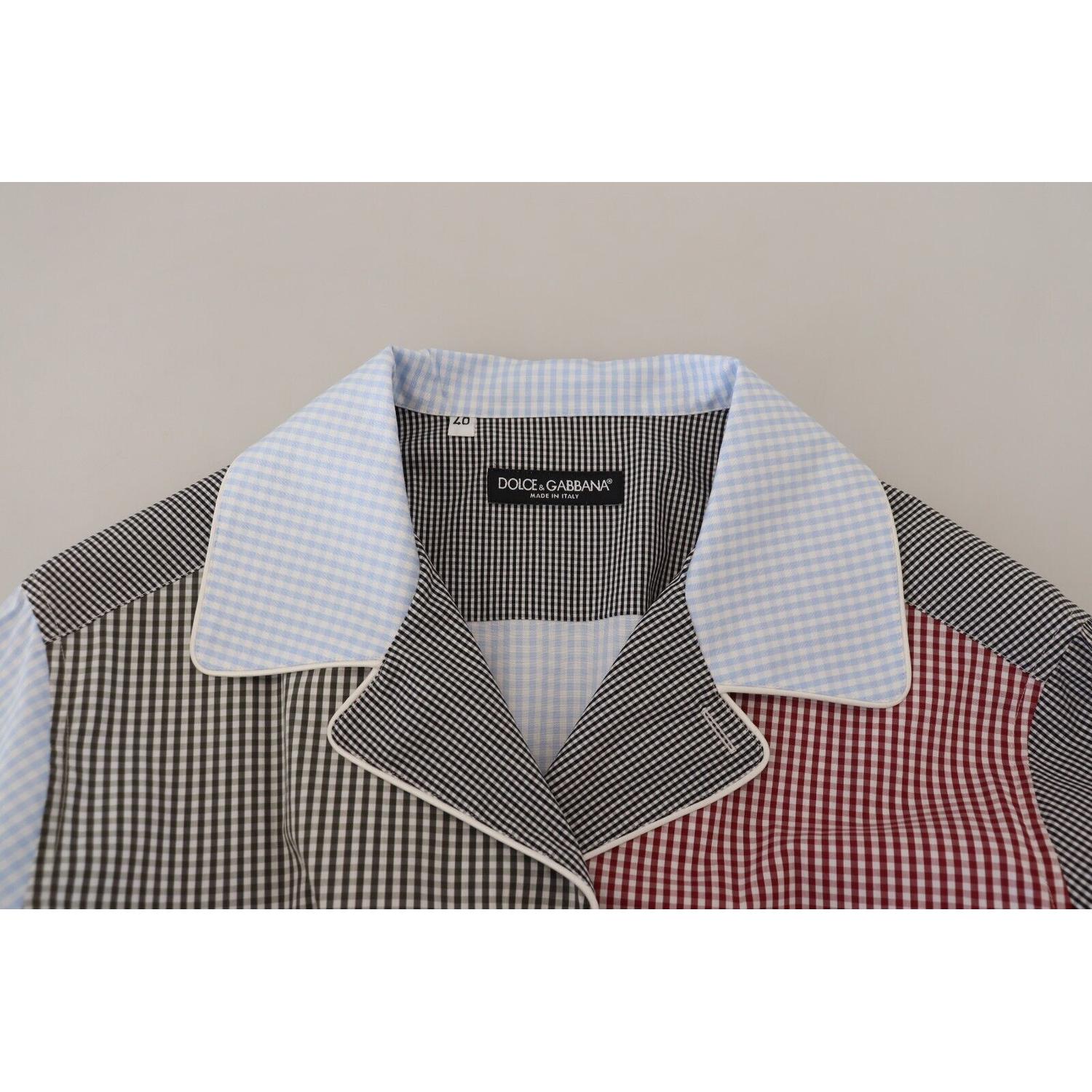 قميص نوم متعدد الألوان من القطن بأزرار من دولتشي آند غابانا