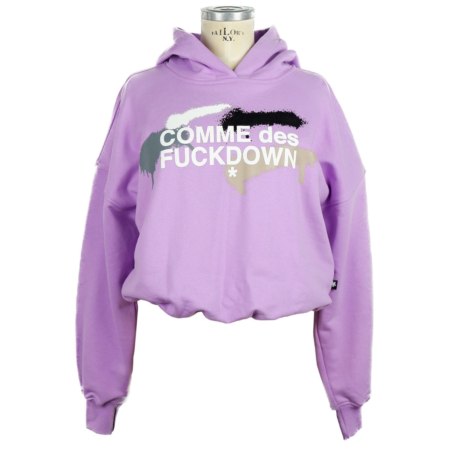 Comme Des Fuckdown Lilac Cotton Women Sweatshirt