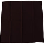 Dolce & Gabbana Brown Silk Blend Square Wrap Handkerchief Scarf MS6186