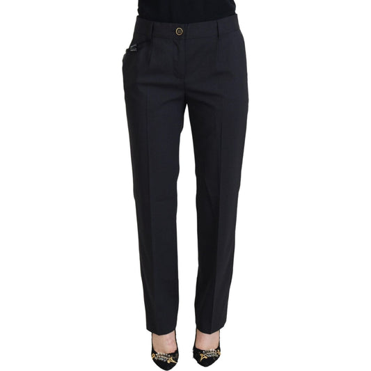 Dolce & Gabbana Grey Women Formal Tapered Pants PAN74027 - 40
