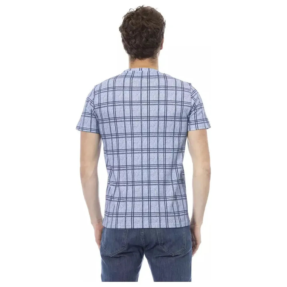 Baldinini Trend Light Blue Cotton Men T-Shirt