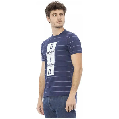 Baldinini Trend Blue Cotton Men T-Shirt