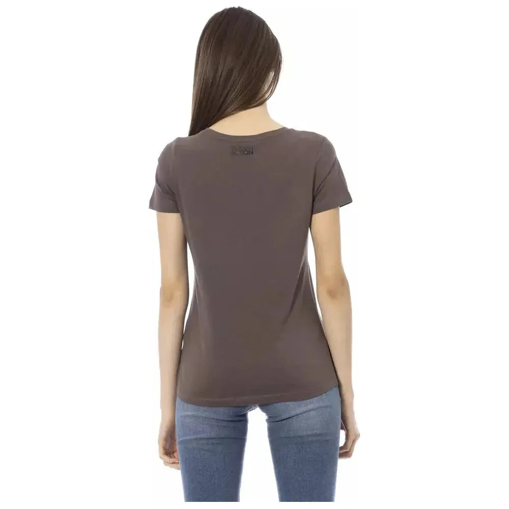 Trussardi Action Brown Cotton Women Top