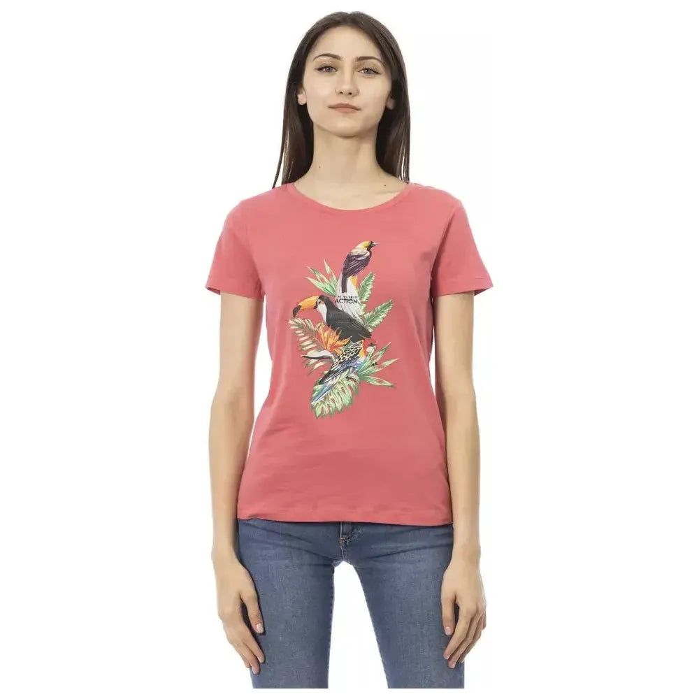 Trussardi Action Multicolor Cotton Women T-Shirt TR-23043-XS