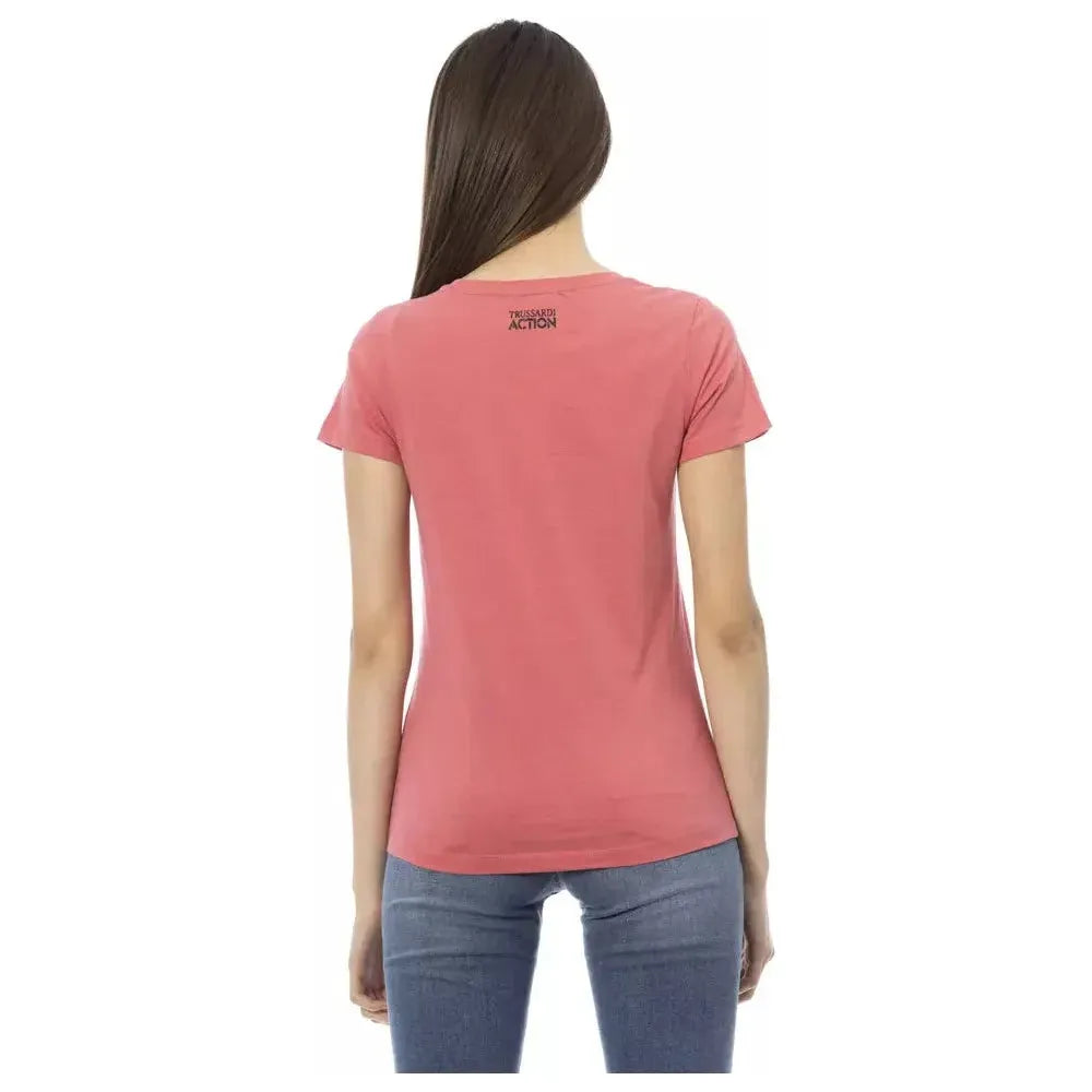 Trussardi Action Multicolor Cotton Women T-Shirt TR-23070-XXL