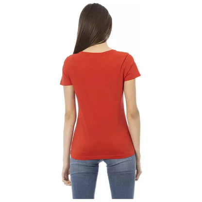 Trussardi Action Red Cotton Women T-Shirt
