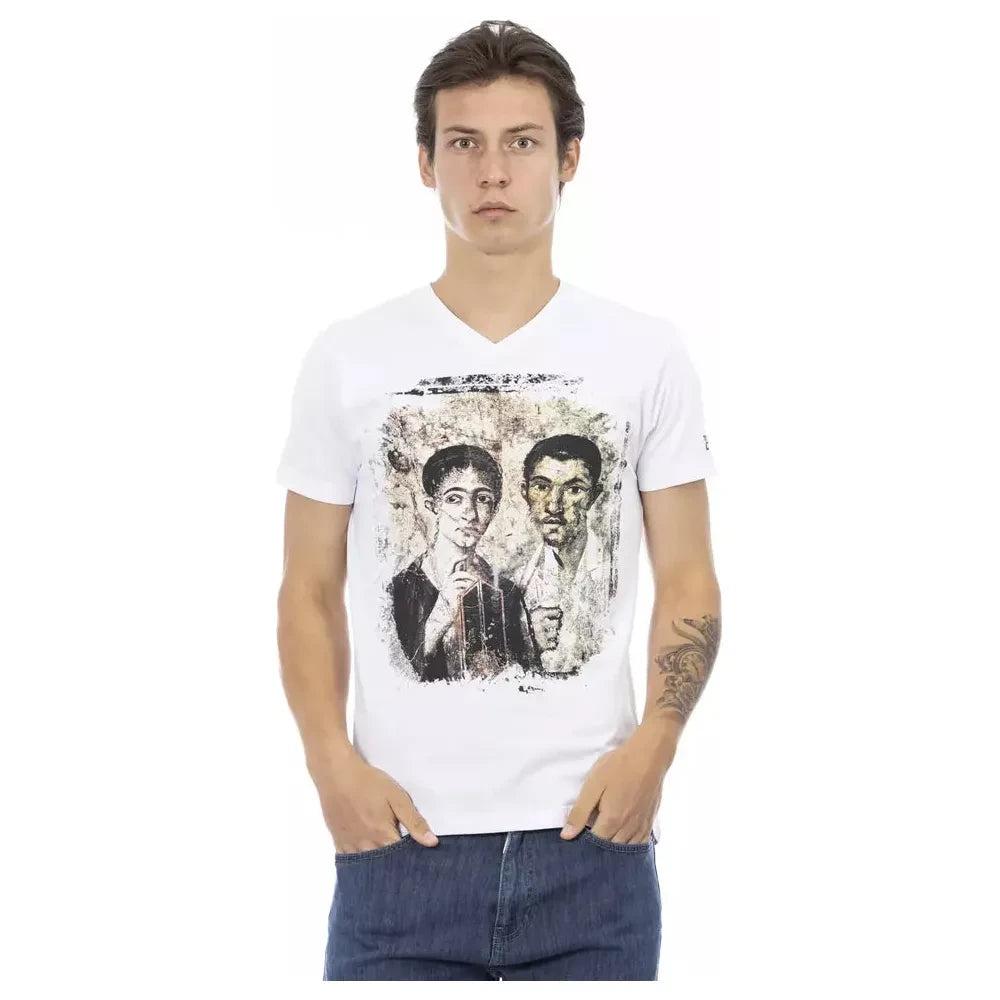 Trussardi Action White Cotton T-Shirt