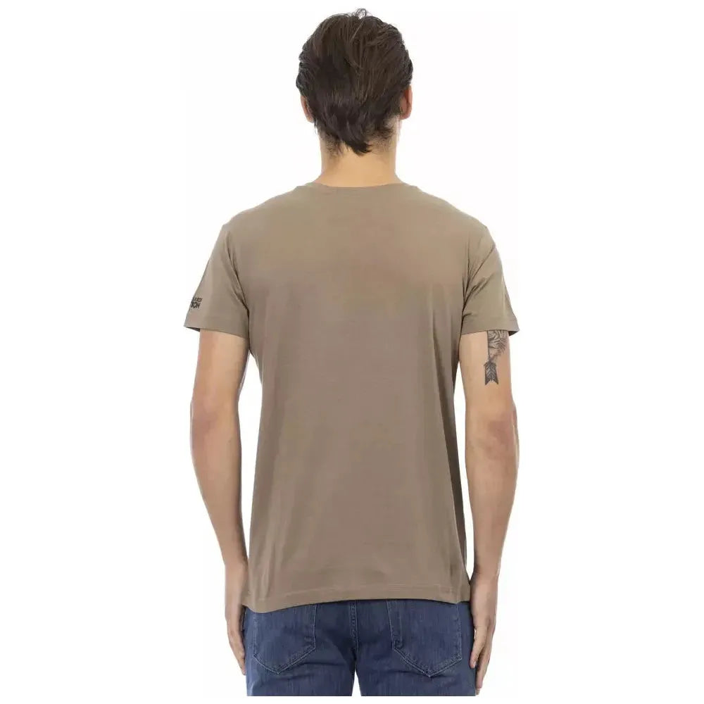 Trussardi Action Brown Cotton Men's T-Shirt