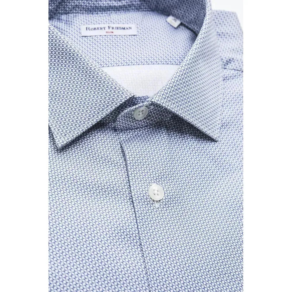 Robert Friedman Light Blue Cotton Shirt