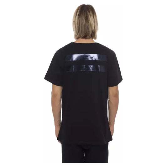 Nicolo Tonetto Black Cotton Men T-Shirt NI-12949-XL