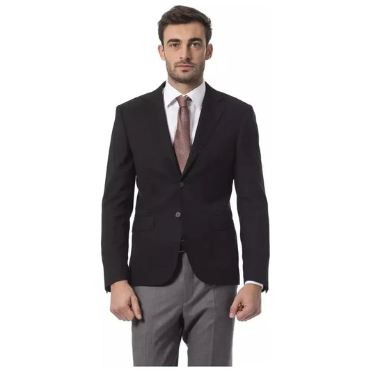 Billionaire Italian Couture Black Wool Mens Blazer BI-10388-IT50 | L