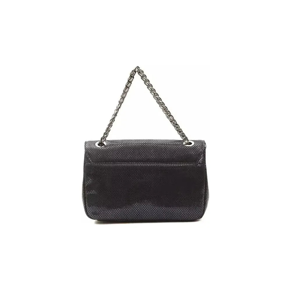 حقيبة كروس بودي نسائية من الجلد باللون الأزرق من بومبي دوناتيلا