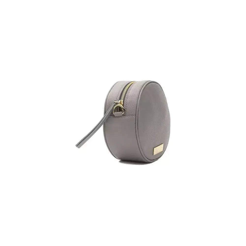 حقيبة كروس بودي نسائية من الجلد الرمادي من بومبي دوناتيلا